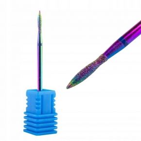 Frez diamentowy Unicorn tęczowy łezka wąska Nr 27