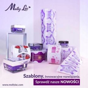 Szablony formy do paznokci Molly Lac Duo dwustronne szpic rolka 500 sztuk