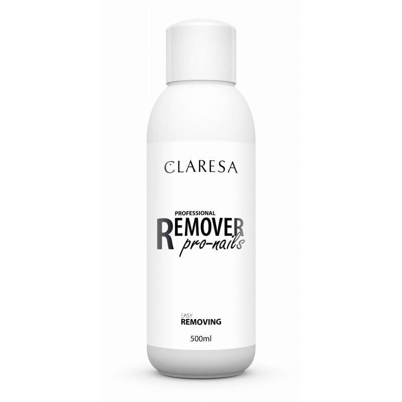 Claresa remover aceton 500ml płyn do usuwania masy żelowej i lakierów hybrydowych
