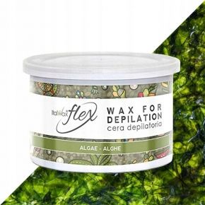 Zestaw depilacja wosk puszka flex amber algae PODGRZEWACZ 100 żel paski szpatułki