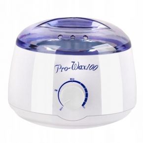 Zestaw do depilacji woskiem w puszce flex aqua wine PODGRZEWACZ 100 żele paski szpatułki