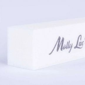 10x Molly Lac Blok polerski do paznokci kostka 240/240 biały