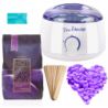 Zestaw do depilacji woskiem twardym 1 x wosk w dropsach Plum + podgrzewacz 100w + akcesoria - 1