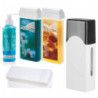 Zestaw do depilacji woskiem w rolce 2 x wosk + podgrzewacz 40w + akcesoria - 1