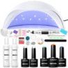 Zestaw do hybryd lampa Smart 48W  3x lakier hybrydowy Sunone kolory do wyboru  preparaty  akcesoria - 3
