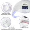 Zestaw do hybryd lampa Dual LED 48W  3x lakier hybrydowy Sunone kolor do wyboru  preparaty  akcesoria - 3