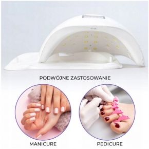Zestaw do hybryd lampa Dual LED 48W  3x lakier hybrydowy Sunone kolor do wyboru  preparaty  akcesoria