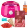Zestaw do depilacji ItalWax  podgrzewacz różowy 100W  wosk twardy 05 kg Rose  lotion  szpatułki  talk - 1