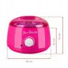 Zestaw do depilacji ItalWax  podgrzewacz różowy 100W  wosk twardy 05 kg Rose  lotion  szpatułki  talk - 3