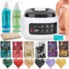 Zestaw do depilacji ItalWax  podgrzewacz do wosku Wax700 120W  6x wosk twardy w dropsach 100g  żele  szpatuł - 1