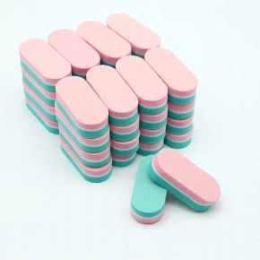 Polerka dwustronna mini do paznokci prosta mix kolor