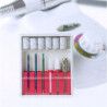 Zestaw do stylizacji paznokci Frezarka  frezy 30 x diamentowe  12 x kamienne  12 x filcowe - 8