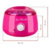 Zestaw do depilacji ItalWax podgrzewacz różowy 100W  5x wosk twardy 100g  szpatułki - 3