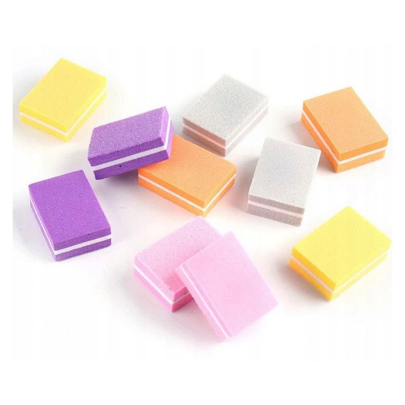 Mini polerka kostka mała 100/180 do paznokci pedicure różne kolory Mini polerka kostka mała 100/180 do paznokci pedicure różne kolory