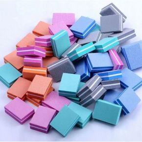 Mini polerka kostka mała 100/180 do paznokci pedicure różne kolory