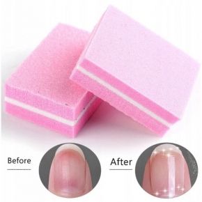 Mini polerka kostka mała 100/180 do paznokci pedicure różne kolory