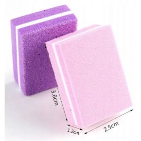 Mini polerka kostka mała 100/180 do paznokci pedicure różne kolory