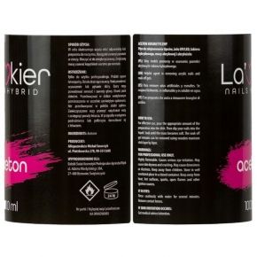 LaKier Aceton kosmetyczny remover do usuwania lakierów 1000ml