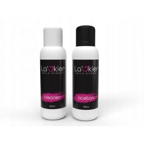 Lakier Zestaw płynów do paznokci aceton 100ml  cleaner 100ml