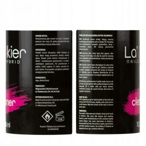 Lakier Zestaw płynów do paznokci aceton 100ml  cleaner 100ml