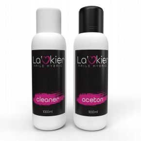 Lakier Zestaw płynów do paznokci aceton 1000ml  cleaner 1000ml