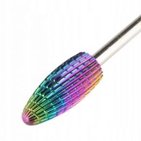 Profesjonalny frez kobaltowowolframowy tęczowy model Flame 2 M 3/32 stożek nr 2 Unicorn