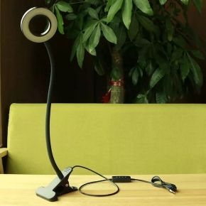 Activ Lampa lupa ring LED Snake na biurko czarna