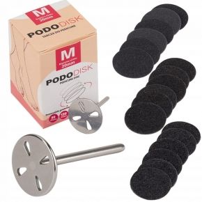 Dysk tarcza do pedicure Pododisk zestaw trzpień z dyskiem  nakładki tarcze wymienne M 20mm
