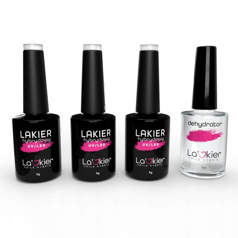 Lakier 3x lakier hybrydowy kolory do wyboru gratis dehydrator Lakier 3x lakier hybrydowy kolory do wyboru gratis dehydrator