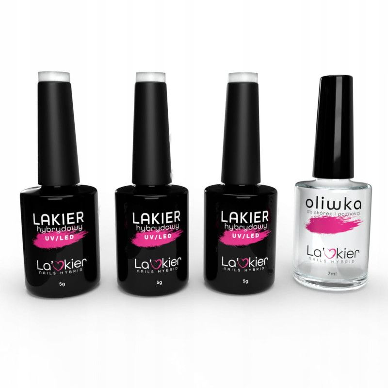 Lakier 3x lakier hybrydowy kolory do wyboru gratis oliwka Lakier 3x lakier hybrydowy kolory do wyboru gratis oliwka