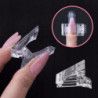 Klips zacisk do Dualform Powdergel plastikowy przezroczysty różowy DSF zaciskarka 1 sztuka - 5