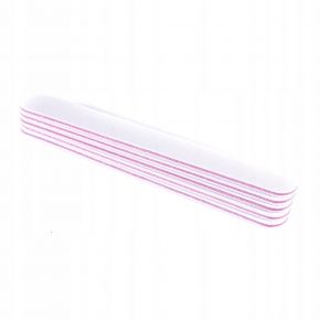 10x Pilnik do paznokci prosty biały gradacja 80/100 standard