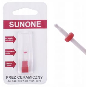 42 Zestaw frezów Sunone do manicure frez ceramiczny stożek walec kulka szczelinowy
