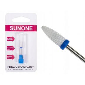 42 Zestaw frezów Sunone do manicure frez ceramiczny stożek walec kulka szczelinowy