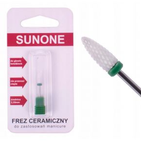 42 Zestaw frezów Sunone do manicure frez ceramiczny stożek walec kulka szczelinowy