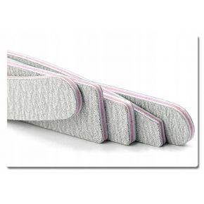 5x pilnik do paznokci łódka półksiężyc biały gradacja 180/240 standard