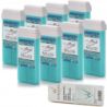 Depilacja 8x wosk elastyczny ItalWax FLEX AQUAMARINE plus paski - 1