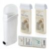 Depilacja zestaw 2x wosk aromatyczny ItalWax White Chocolate Flex podgrzewacz paski - 2