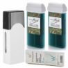 Depilacja zestaw 2x wosk ItalWax Algae Algi Flex podgrzewacz paski - 1