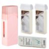 Depilacja zestaw 2x wosk ItalWax Coconut Flex podgrzewacz paski - 1