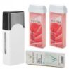 Depilacja zestaw 2x wosk ItalWax Rose podgrzewacz paski - 1
