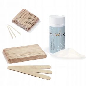 Duży zestaw do depilacji ItalWax 2x wosk hipoalergiczny do wyboru  1x wosk GloWax  dodatki