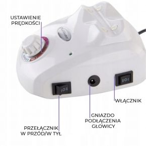 Frezarka do paznokci mocna  zestaw frezów ceramicznych filcowych diamentowych kamiennych