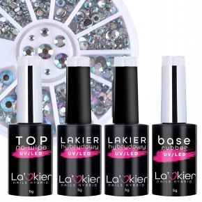 Lakier Zestaw 2x lakier hybrydowy kolory do wyboru baza top karuzela gratis
