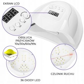 Mega zestaw do hybryd mocna lampa UV/LED  10x lakier Claresa kolory do wyboru  preparaty  akcesoria