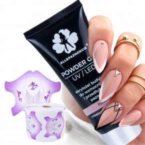 Mocny budujący akrylożel AllePaznokcie Powder Gel 30ml kolor do wyboru  szablony Molly Lac