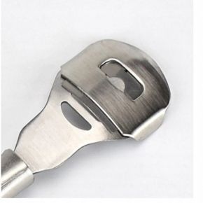 Omega srebrna metalowa do stóp ścinak skrobak do pięt pedicure