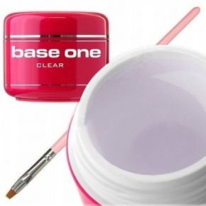 Silcare Base One Builder Gel Clear 50g żel UV budujący i maskujący do paznokci  pędzelek gratis