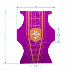 Szablony formy do paznokci Molly Lac Duo dwustronne szpic 100 sztuk