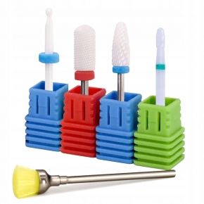 Zestaw 4 frezów ceramicznych szczoteczka do czyszczenia